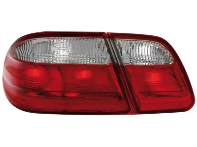 Achterlichten Mercedes E-Class W210 95-02 rood/wit