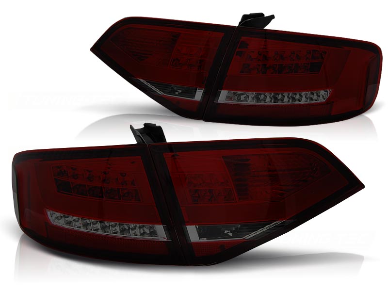 Achterlichten Audi A4 B8 07-11 limousine LED rood zwart