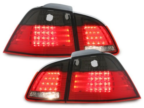 Achterlichten LED BMW E61 Touring rood/smoke