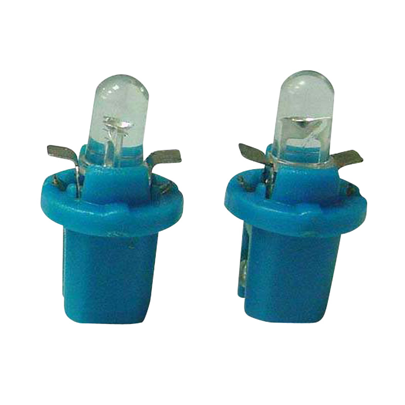 T-5 LED Lampen 12V SuperBright Blauw, set à 2 stuks