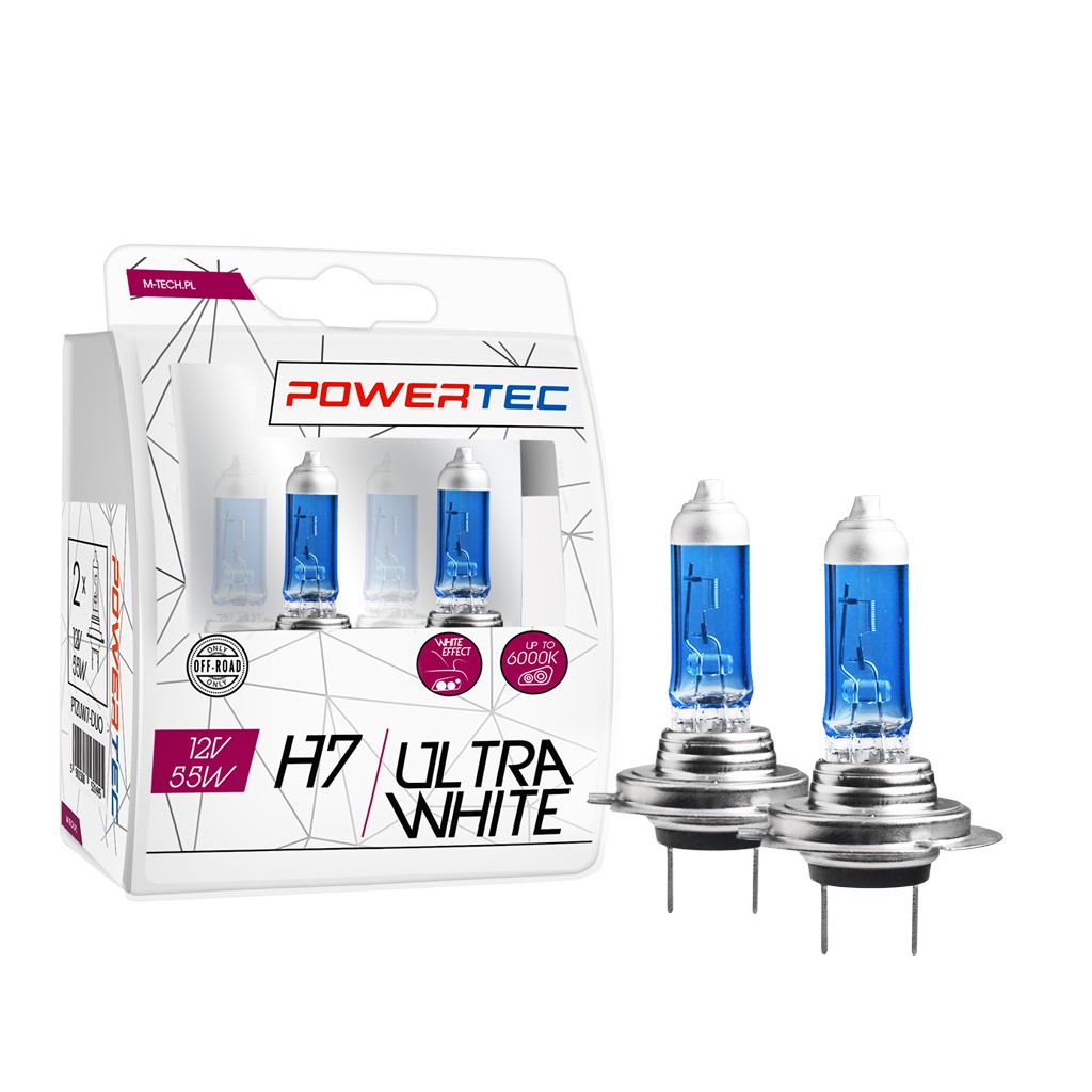 Mtech Powertec UltraWhite H7 lampen 12V DUO