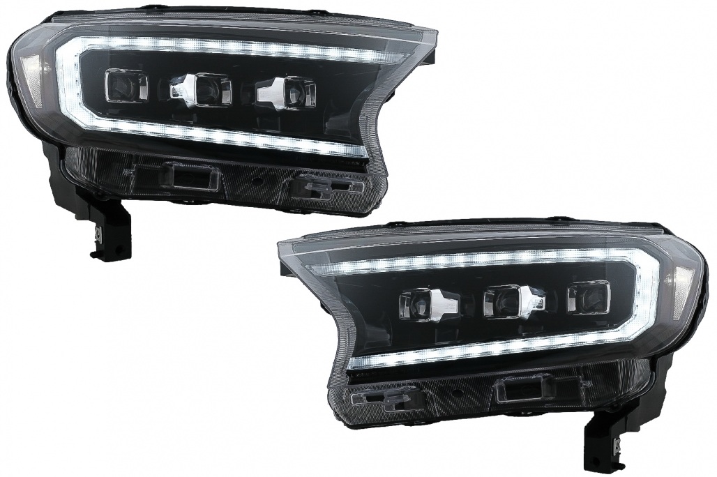 Koplampen Ford Ranger (2015-2020) LED Dynamic Zwart