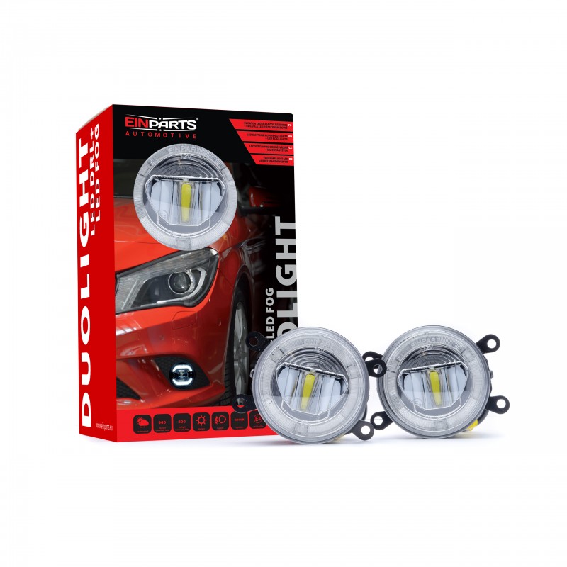 Mistlampen Duolight DRL wit (Suzuki, Nissan, Opel, Renault, Jaguar, Ford, Dacia)