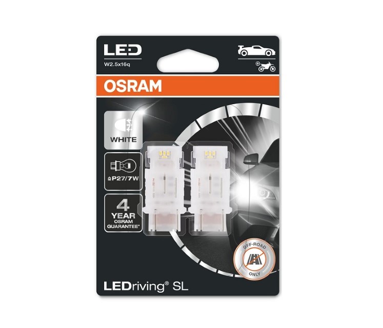 Osram Lamp LED P27/7W Fitting Wit  LEDriving W2,5x16q 3157DWP-02B