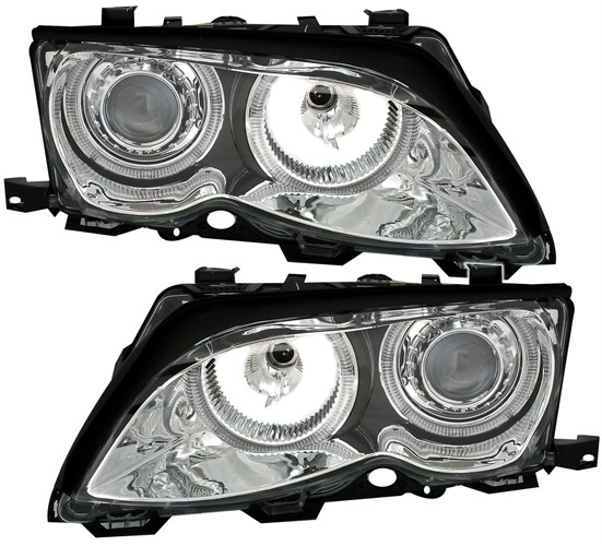 Koplampen BMW E46 01-05 Sedan/Touring CCFL Angel Eyes