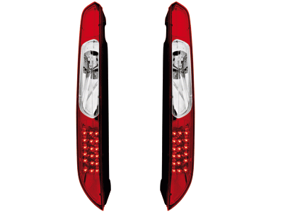 Achterlichten Ford Focus 04-08 5 drs. LED rood/helder