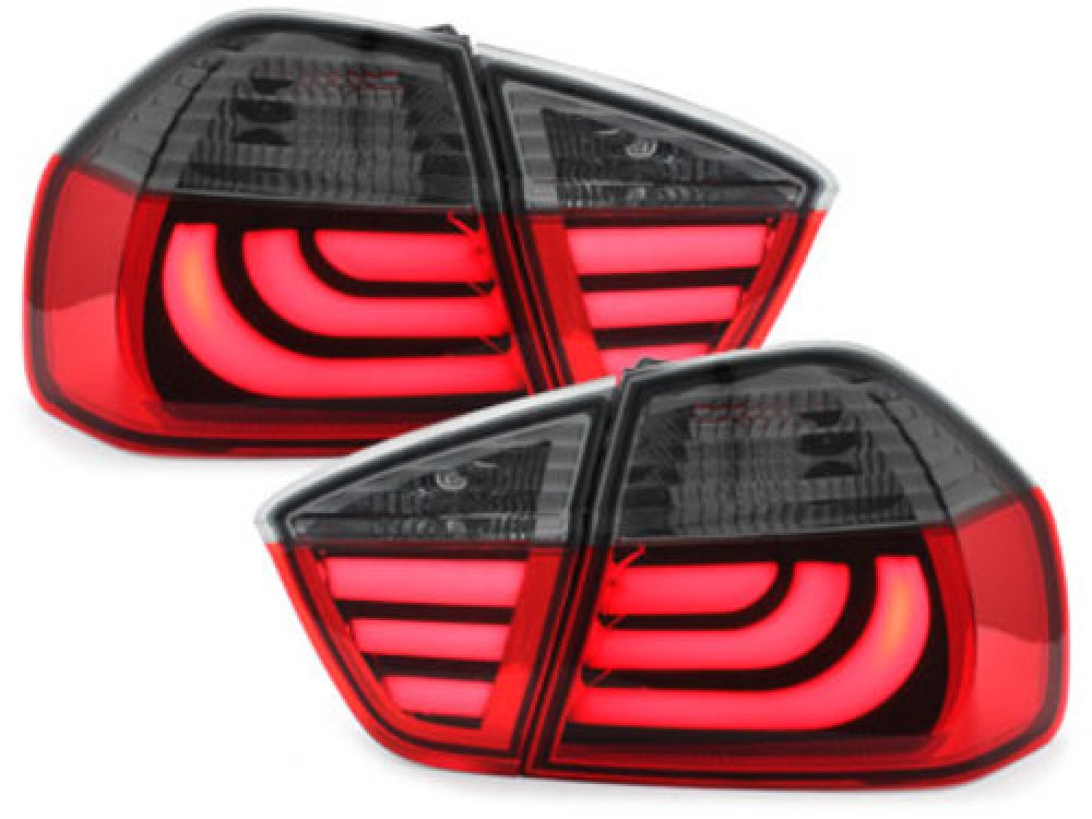 Achterlichten BMW 3 serie E90 LED 05-08 Rood-Smoke Tube