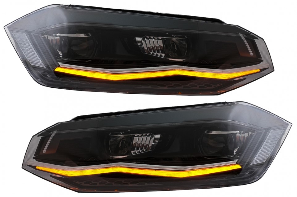 Koplampen VW Polo VI 2G 17-20 LED Dynamic Zwart