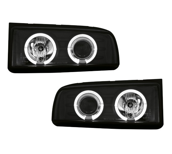 Koplampen VW Corrado Angel eyes zwart