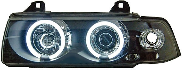 Koplampen BMW E36 Coupe/Cabrio Angel Eyes Ice CCFL