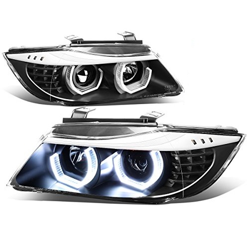 Koplampen BMW E90 E91 05-08 3D LED Angel eyes