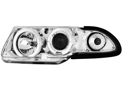 Koplampen Opel Astra F Angel Eyes 94-97 chroom