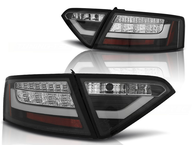 Achterlichten Audi A5 8T Coupe 07-11 LED Zwart