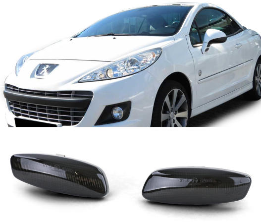 Zijknipperlichten Peugeot 207, 308, RCZ, 3008, 5008 Dynamic LED black-chroom