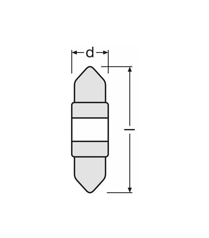 Osram SV8,5-8 31mm LED Blue