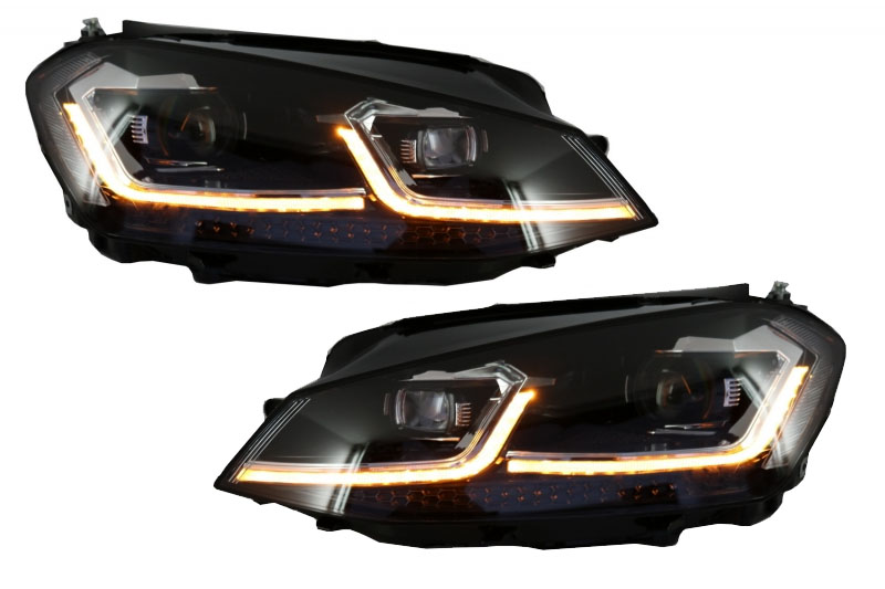 Koplampen VW Golf VII led dagrijverlichting 7.5 Facelift Look FULL LED