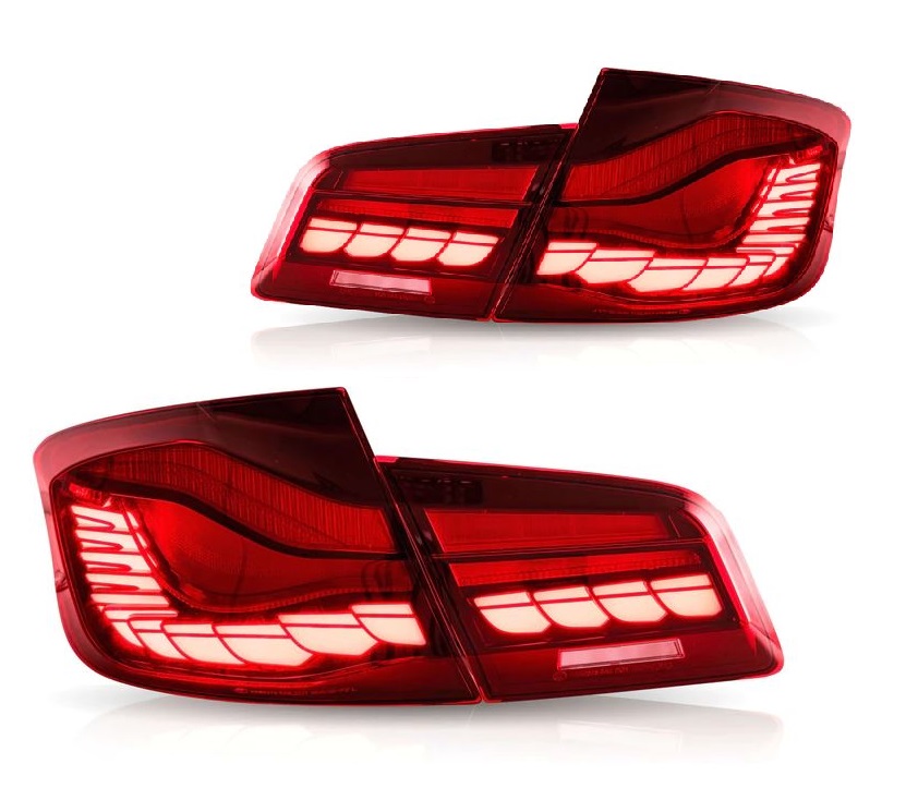 Achterlichten BMW 5-Serie F10 10-17 Dynamisch 3D O-LED rood