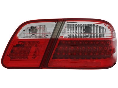 Achterlichten Mercedes E-Class W210 95-02 LED rood/wit