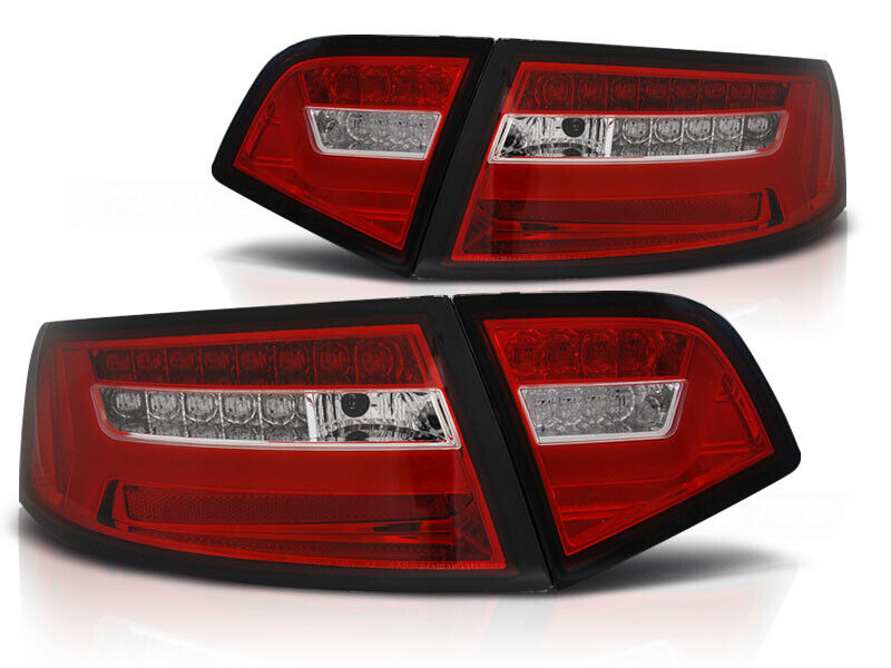 Achterlichten Audi A6 4F2 sedan '08-'11 LED rood/wit