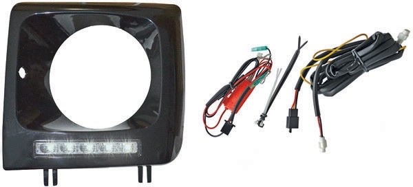 Dagrijverlichtingset Mercedes W463 89-12 LED Glans Zwart