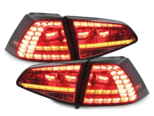 Achterlichten VW Golf VII LED 12- Rood/Smoke