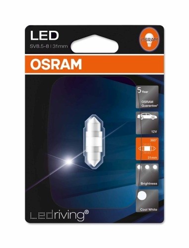 Osram SV8,5-8 31mm LED Cool White 6000K PREMIUM