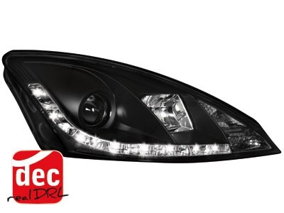 Koplampen Ford Focus 98-01 Devil Eyes real DRL LED Zwart