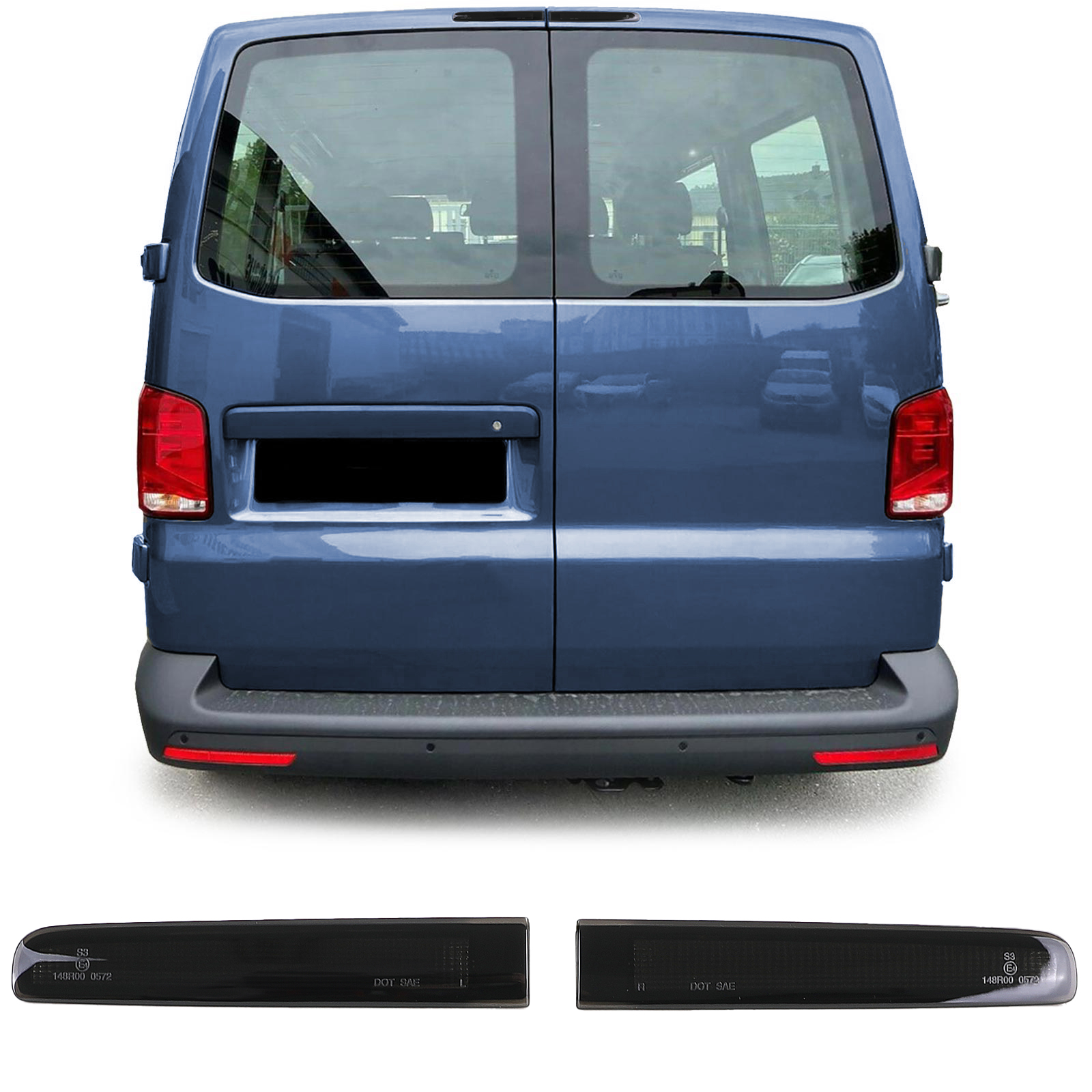 3e Remlicht VW Transporter T5 / T6 met deuren zwart 03-