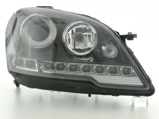 Koplampen Mercedes M-klasse W164 08-11  Devil eyes zwart