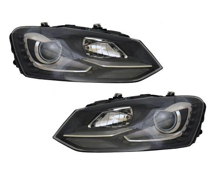 Koplampen VW Polo 6R 09-14 Xenon-Look