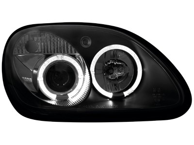 Koplampen Mercedes SLK 95-.. Angel eyes zwart