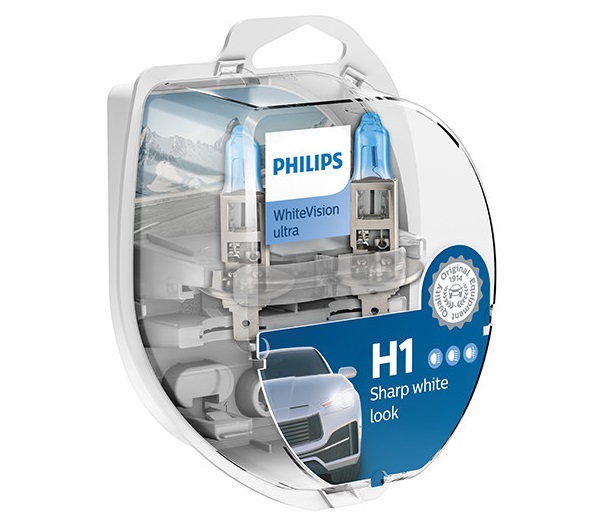 Philips White Vision Ultra H1 2 stuks 12258WVUSM