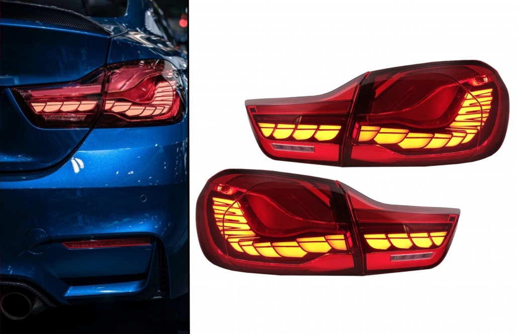 Achterlichten BMW F32 F33 F36 F82 F83 2011-2019 LCI Design OLED rood