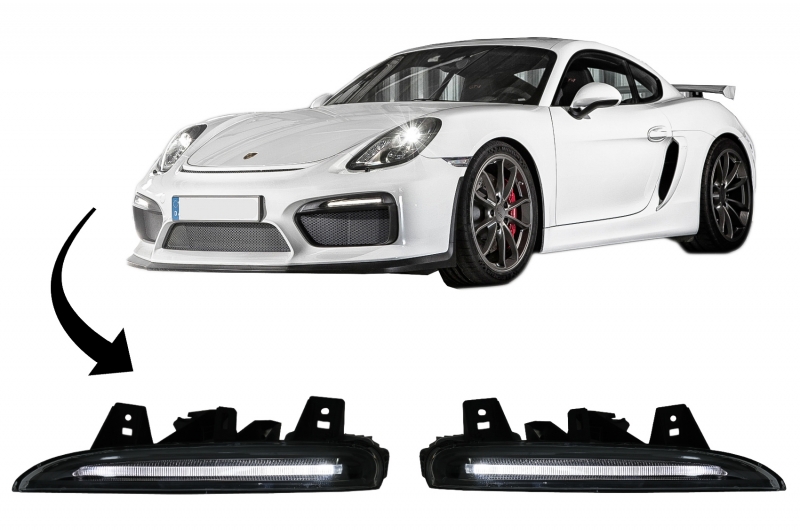 Dagrijverlichting Porsche Cayman / Boxter 981 / 981C LED 2013-2016 GT4 Design