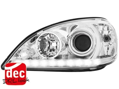 Koplampen Mercedes M-Klasse W163 98-01 Devil Eyes DRL look