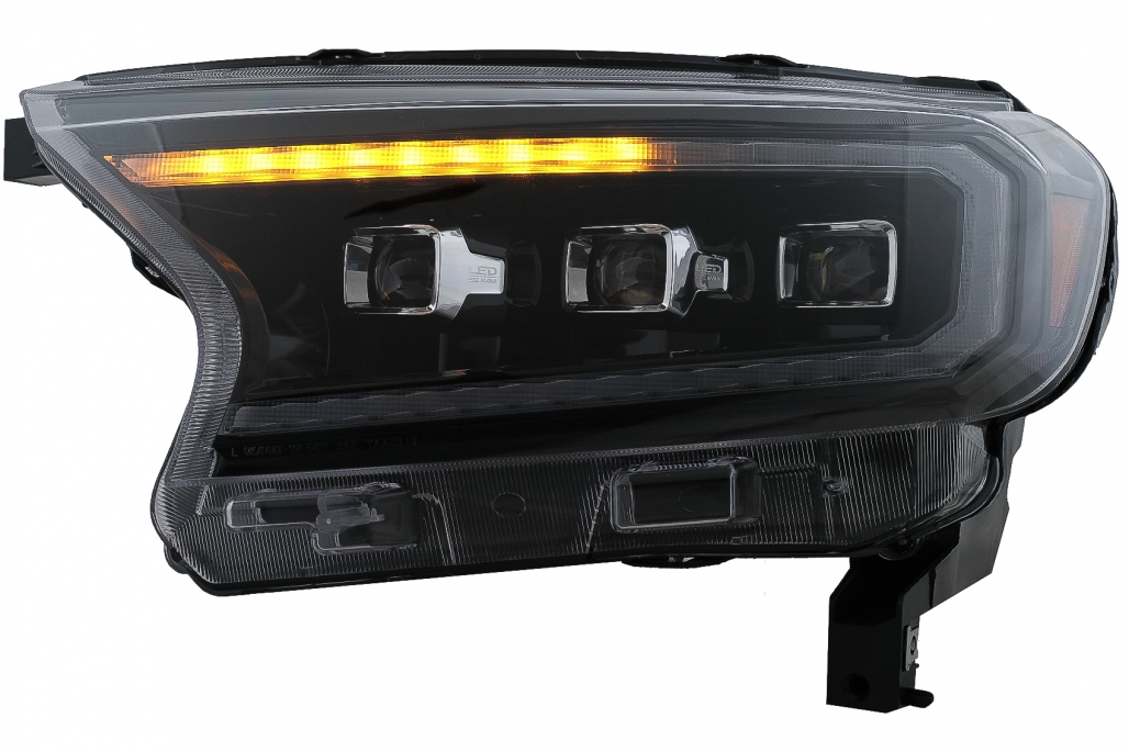 Koplampen Ford Ranger (2015-2020) LED Dynamic Zwart