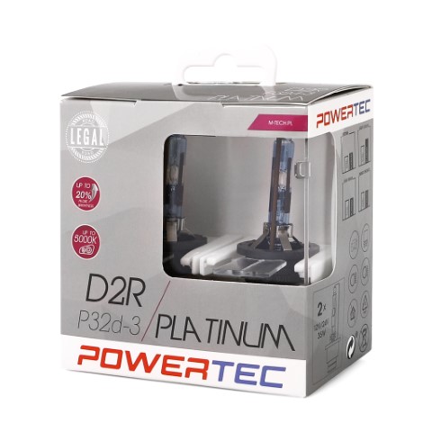 D2R Powertec Platinum +130% Xenon lampen 5000K Duo Box