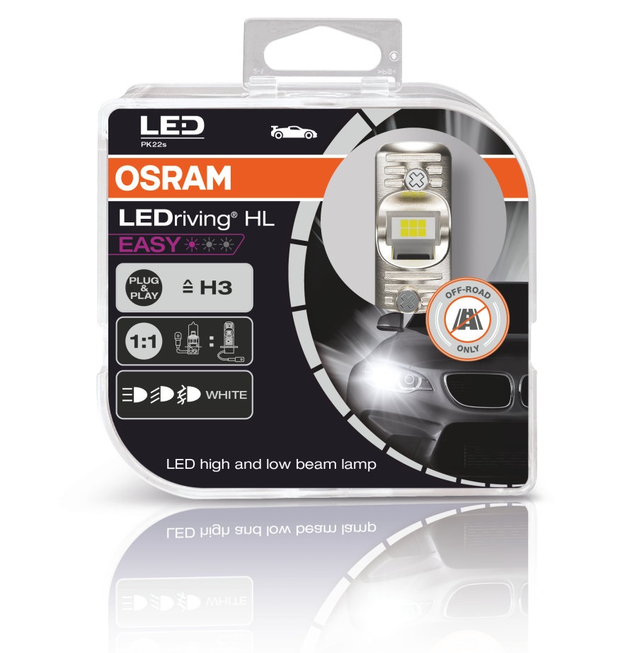 Osram LEDriving® HL EASY H3 12V 8W PK22s 6500K White 2St.