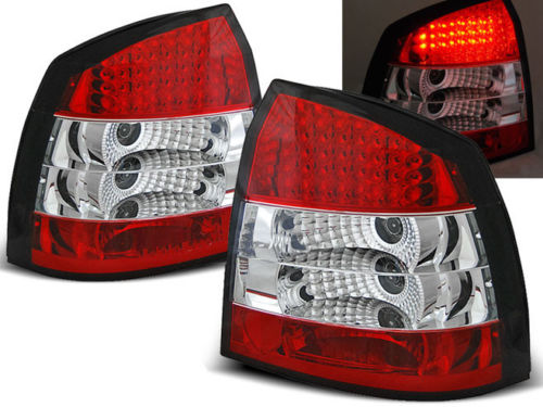 Achterlichten Opel Astra G LED  rood/wit