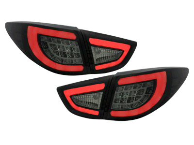 Achterlichten Hyundai Tucson met Tube en LED 09- Zwart/Rood-Copy