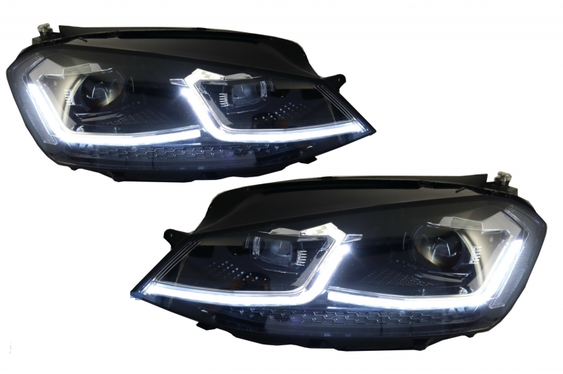 Koplampen VW Golf VII led dagrijverlichting 7.5 Facelift Look