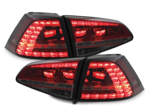 Achterlichten VW Golf VII LED 12- Rood/Smoke