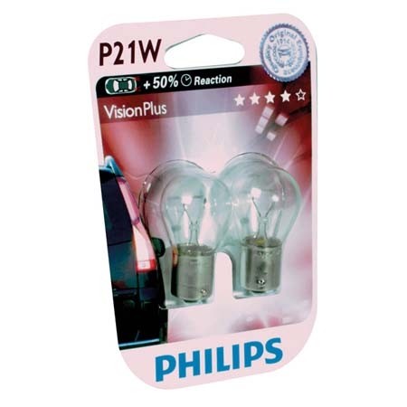 Philips 12499VPB2 P21/5W VisionPlus 5W 12V blister