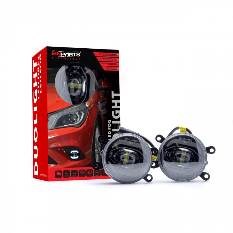 Mistlampen Duolight DRL wit DL38 (Dacia, Suzuki, Ford, Jaguar, Nissan, Opel, Renault)