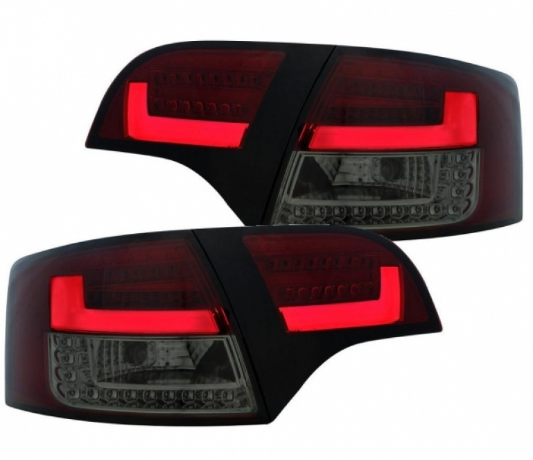 Achterlichten Audi A4 8E B7 04-08 Avant Dynamic LED rood/smoke