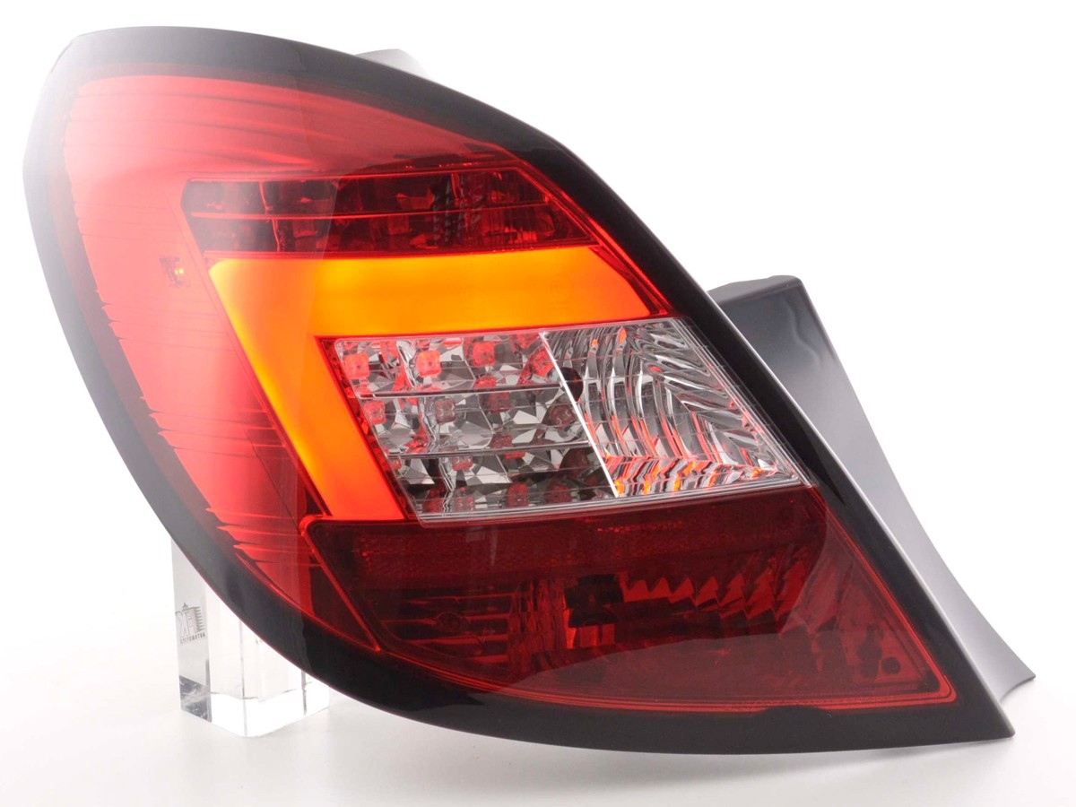 Achterlichten Opel Corsa D 5deurs Tube LED rood/helder 06-10  5 Deurs