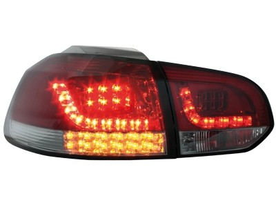 Achterlichten VW Golf VI LED Rood/Smoke