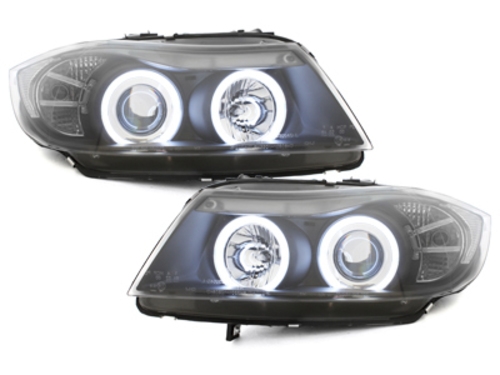 Koplampen BMW E90/E91 Angel Eyes Ice CCFL