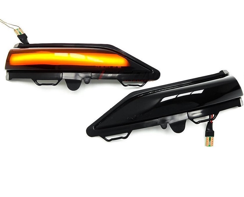 Knipperlichten Spiegels Ford Fiesta 2017-2021 Dynamic LED Zwart