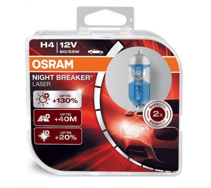 Osram Night Breaker Laser H4 2pcs